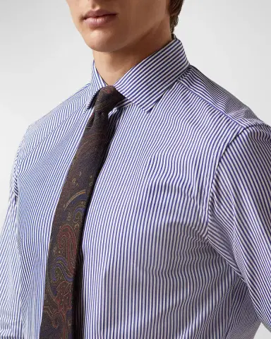 Ralph Lauren Purple Label Men's Bengal-Stripe Shirt | Thumbnail 3 Ralph Lauren Purple Label Men's Bengal-Stripe Shirt | Thumbnail 3