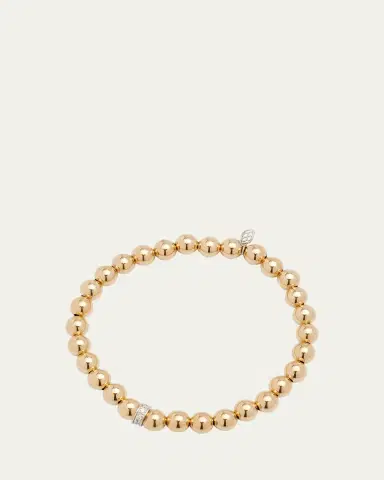 Sydney Evan 14k Beaded Diamond Wheel Bracelet | Thumbnail 6 Sydney Evan 14k Beaded Diamond Wheel Bracelet | Thumbnail 6