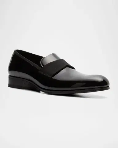 TOM FORD Men's Edgar Patent Leather Loafers | Thumbnail 2 TOM FORD Men's Edgar Patent Leather Loafers | Thumbnail 2