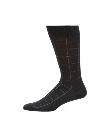 Marcoliani Men's Windowpane Mid-Calf Socks | Thumbnail 1 Marcoliani Men's Windowpane Mid-Calf Socks | Thumbnail 1