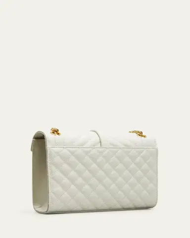 Saint Laurent Envelope Triquilt Medium YSL Shoulder Bag in Grained Leather | Thumbnail 3 Saint Laurent Envelope Triquilt Medium YSL Shoulder Bag in Grained Leather | Thumbnail 3