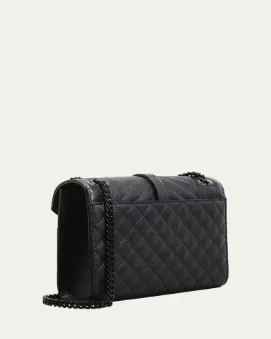 Saint Laurent Envelope Triquilt Medium YSL Shoulder Bag in Grained Leather | Thumbnail 3 Saint Laurent Envelope Triquilt Medium YSL Shoulder Bag in Grained Leather | Thumbnail 3