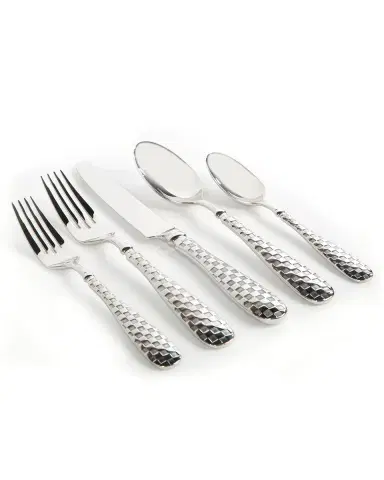 MacKenzie-Childs 5-Piece Check Flatware Place Setting | Thumbnail 3 MacKenzie-Childs 5-Piece Check Flatware Place Setting | Thumbnail 3