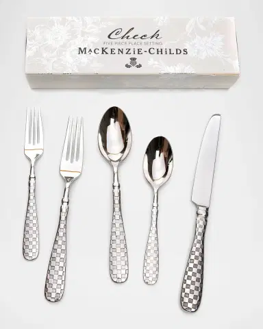 MacKenzie-Childs 5-Piece Check Flatware Place Setting | Thumbnail 7 MacKenzie-Childs 5-Piece Check Flatware Place Setting | Thumbnail 7