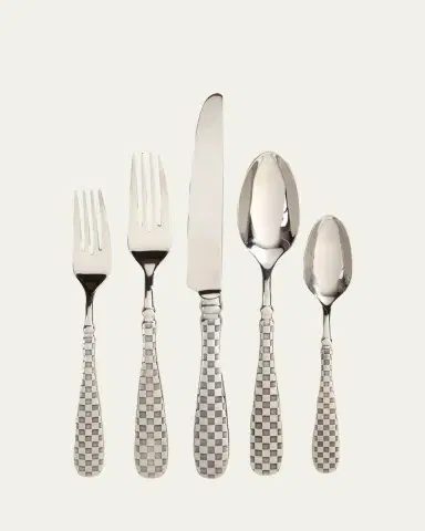 MacKenzie-Childs 5-Piece Check Flatware Place Setting | Thumbnail 10 MacKenzie-Childs 5-Piece Check Flatware Place Setting | Thumbnail 10