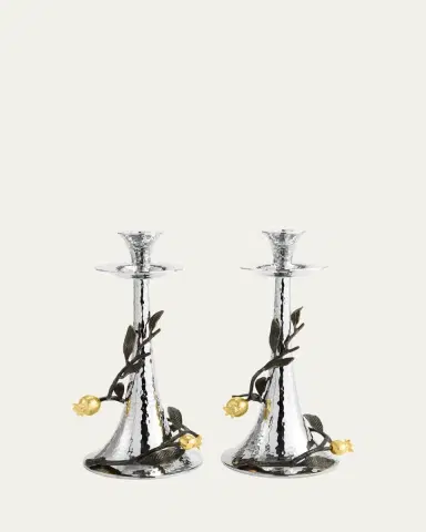 Michael Aram Pomegranate Candleholders, Set of Two | Thumbnail 2 Michael Aram Pomegranate Candleholders, Set of Two | Thumbnail 2