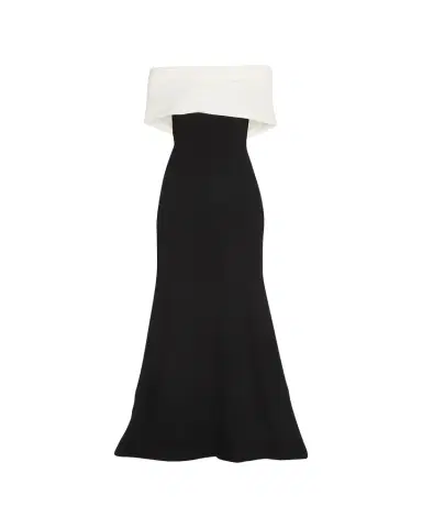 Lela Rose Off-the-Shoulder Two-Tone Gown | Thumbnail 1 Lela Rose Off-the-Shoulder Two-Tone Gown | Thumbnail 1