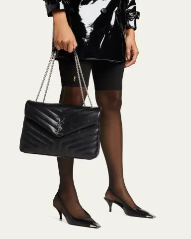 Saint Laurent Lou Puffer Medium YSL Shoulder Bag in Quilted Leather | Thumbnail 7 Saint Laurent Lou Puffer Medium YSL Shoulder Bag in Quilted Leather | Thumbnail 7