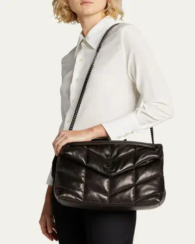 Saint Laurent Lou Puffer Medium YSL Shoulder Bag in Quilted Leather | Thumbnail 2 Saint Laurent Lou Puffer Medium YSL Shoulder Bag in Quilted Leather | Thumbnail 2