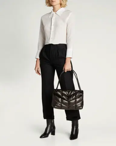 Saint Laurent Lou Puffer Medium YSL Shoulder Bag in Quilted Leather | Thumbnail 5 Saint Laurent Lou Puffer Medium YSL Shoulder Bag in Quilted Leather | Thumbnail 5