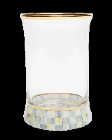 MacKenzie-Childs Sterling Check Highball Glass | Thumbnail 2 MacKenzie-Childs Sterling Check Highball Glass | Thumbnail 2