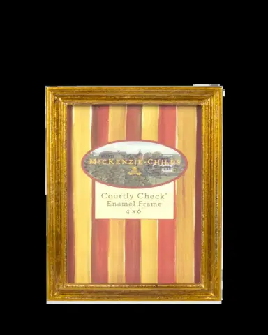 MacKenzie-Childs Courtly Check Enamel Frame, 2.5" x 3" | Thumbnail 2 MacKenzie-Childs Courtly Check Enamel Frame, 2.5" x 3" | Thumbnail 2