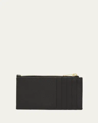 Saint Laurent YSL Monogram Small Ziptop Card Case in Grained Leather | Thumbnail 4 Saint Laurent YSL Monogram Small Ziptop Card Case in Grained Leather | Thumbnail 4
