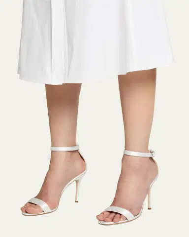 Manolo Blahnik Chaos Satin Stiletto Sandals | Thumbnail 2 Manolo Blahnik Chaos Satin Stiletto Sandals | Thumbnail 2