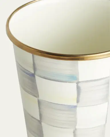 MacKenzie-Childs Sterling Check Enamel Tumbler, 20 oz. | Thumbnail 2 MacKenzie-Childs Sterling Check Enamel Tumbler, 20 oz. | Thumbnail 2