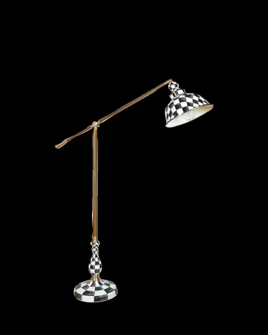 MacKenzie-Childs Courtly Check Reading Floor Lamp | Thumbnail 2 MacKenzie-Childs Courtly Check Reading Floor Lamp | Thumbnail 2