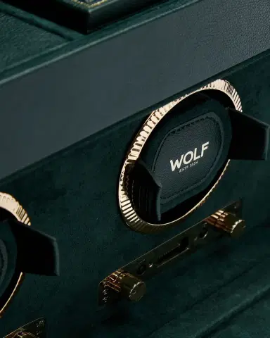 Wolf British Racing Triple Watch Winder with Storage | Thumbnail 4 Wolf British Racing Triple Watch Winder with Storage | Thumbnail 4