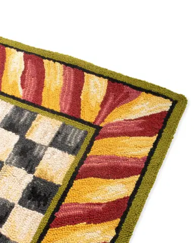 MacKenzie-Childs Courtly Check Rug, 2' x 3' | Thumbnail 2 MacKenzie-Childs Courtly Check Rug, 2' x 3' | Thumbnail 2