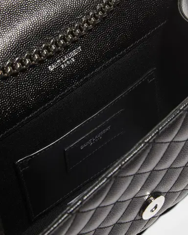 Saint Laurent Envelope Triquilt Small YSL Shoulder Bag in Grained Leather | Thumbnail 2 Saint Laurent Envelope Triquilt Small YSL Shoulder Bag in Grained Leather | Thumbnail 2
