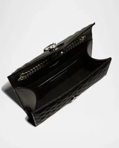 Saint Laurent Envelope Triquilt Small YSL Shoulder Bag in Grained Leather | Thumbnail 4 Saint Laurent Envelope Triquilt Small YSL Shoulder Bag in Grained Leather | Thumbnail 4