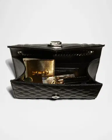 Saint Laurent Envelope Triquilt Small YSL Shoulder Bag in Grained Leather | Thumbnail 5 Saint Laurent Envelope Triquilt Small YSL Shoulder Bag in Grained Leather | Thumbnail 5