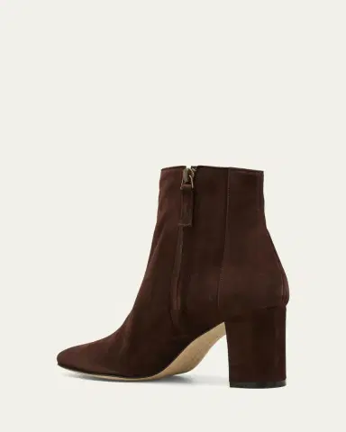 Manolo Blahnik Rosie Suede Zip Ankle Booties | Thumbnail 4 Manolo Blahnik Rosie Suede Zip Ankle Booties | Thumbnail 4