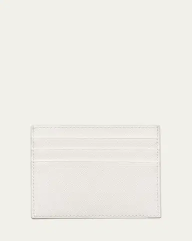 Prada Triangle Logo Leather Card Case | Thumbnail 3 Prada Triangle Logo Leather Card Case | Thumbnail 3
