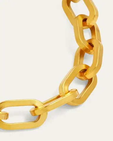 ben-amun 24k Gold Electroplate Oval Link Chain Necklace | Thumbnail 3 ben-amun 24k Gold Electroplate Oval Link Chain Necklace | Thumbnail 3