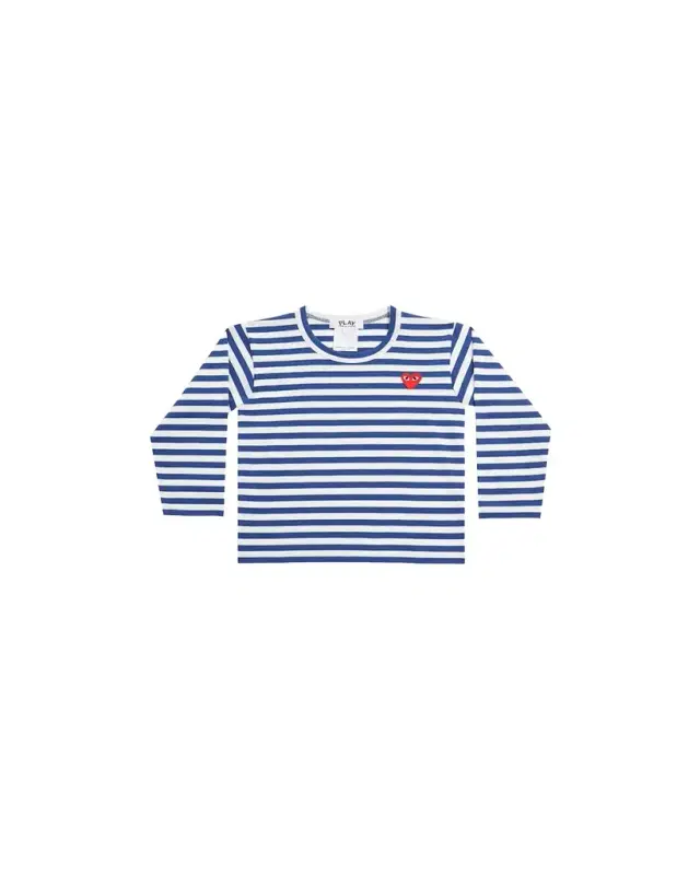 Kid's Signature Heart Striped Long-Sleeve T-Shirt, Size 2- Kid's Signature Heart Striped Long-Sleeve T-Shirt, Size 2-