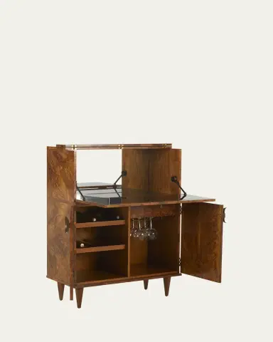 Arteriors Manhattan Burlwood Bar Cabinet | Thumbnail 2 Arteriors Manhattan Burlwood Bar Cabinet | Thumbnail 2