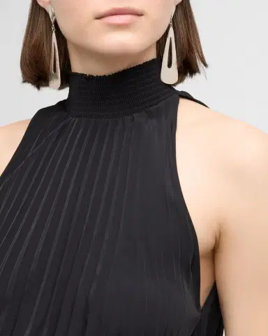 A.L.C. Renzo Pleated Halter Dress | Thumbnail 4 A.L.C. Renzo Pleated Halter Dress | Thumbnail 4