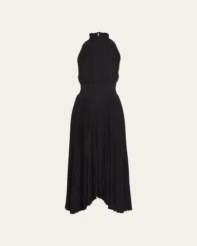 A.L.C. Renzo Pleated Halter Dress | Thumbnail 7 A.L.C. Renzo Pleated Halter Dress | Thumbnail 7