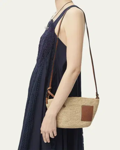 LOEWE x Paula's Ibiza Pochette Medium Raffia Crossbody Bag | Thumbnail 5 LOEWE x Paula's Ibiza Pochette Medium Raffia Crossbody Bag | Thumbnail 5