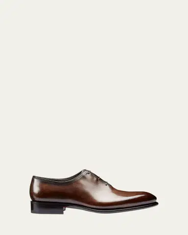 Santoni Men's People Leather Dress Oxfords | Thumbnail 6 Santoni Men's People Leather Dress Oxfords | Thumbnail 6