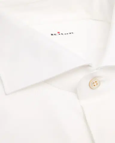 Kiton Men's Cotton French-Cuff Dress Shirt | Thumbnail 3 Kiton Men's Cotton French-Cuff Dress Shirt | Thumbnail 3