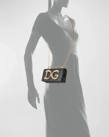 Dolce & Gabbana DG Girls Barocco Leather Shoulder Bag | Thumbnail 4 Dolce & Gabbana DG Girls Barocco Leather Shoulder Bag | Thumbnail 4