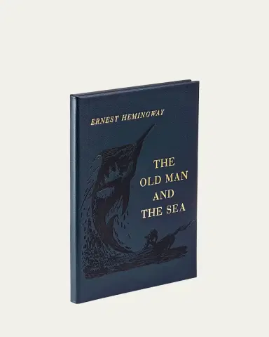 Graphic Image "The Old Man and the Sea" Leather Bound Book by Ernest Hemingway | Thumbnail 2 Graphic Image "The Old Man and the Sea" Leather Bound Book by Ernest Hemingway | Thumbnail 2