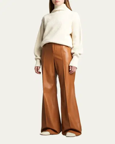 ALICE + OLIVIA Dylan High-Waist Faux-Leather Pants | Thumbnail 2 ALICE + OLIVIA Dylan High-Waist Faux-Leather Pants | Thumbnail 2