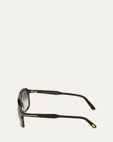 Tom Ford Men's Raoul Gradient Tortoiseshell Aviator Sunglasses | Thumbnail 3 Tom Ford Men's Raoul Gradient Tortoiseshell Aviator Sunglasses | Thumbnail 3