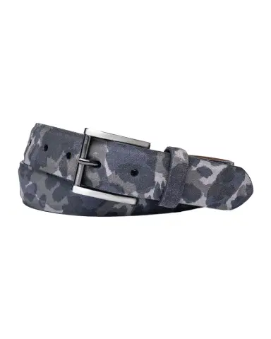 W. Kleinberg Men's Camo-Print Suede Belt | Thumbnail 1 W. Kleinberg Men's Camo-Print Suede Belt | Thumbnail 1