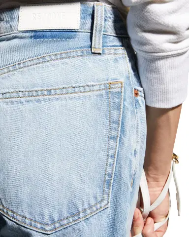 RE/DONE High-Rise Stovepipe Jeans with Raw-Edge Hem | Thumbnail 4 RE/DONE High-Rise Stovepipe Jeans with Raw-Edge Hem | Thumbnail 4
