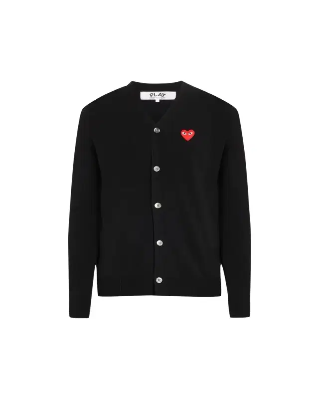 Men's Small Heart Wool Cardigan Sweater Men's Small Heart Wool Cardigan Sweater