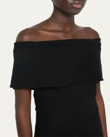 Lela Rose Off-the-Shoulder Crepe Jumpsuit | Thumbnail 5 Lela Rose Off-the-Shoulder Crepe Jumpsuit | Thumbnail 5