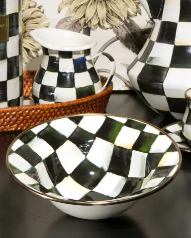 MacKenzie-Childs Courtly Check Cereal Bowl | Thumbnail 1 MacKenzie-Childs Courtly Check Cereal Bowl | Thumbnail 1