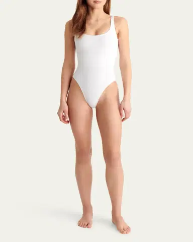 ERES Asia Scoop-Neck One-Piece Swimsuit with Waistband Detail | Thumbnail 6 ERES Asia Scoop-Neck One-Piece Swimsuit with Waistband Detail | Thumbnail 6