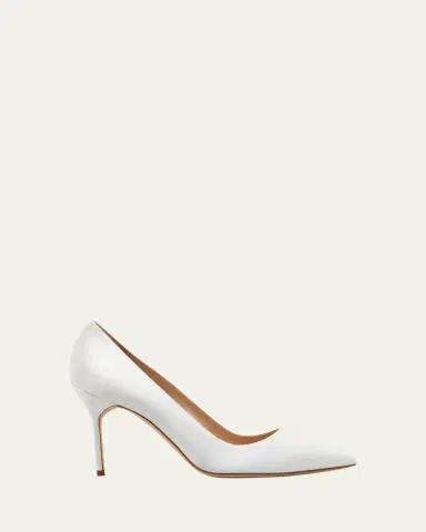Manolo Blahnik BB 90mm Satin Stiletto Pumps | Thumbnail 2 Manolo Blahnik BB 90mm Satin Stiletto Pumps | Thumbnail 2