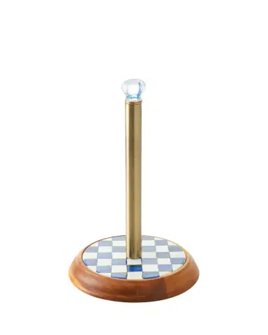 MacKenzie-Childs Royal Check Paper Towel Holder | Thumbnail 1 MacKenzie-Childs Royal Check Paper Towel Holder | Thumbnail 1