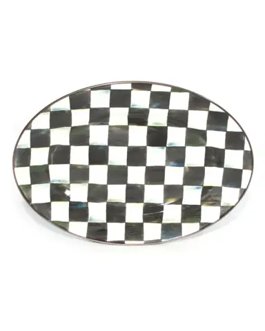 MacKenzie-Childs Courtly Check Oval Platter | Thumbnail 1 MacKenzie-Childs Courtly Check Oval Platter | Thumbnail 1