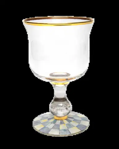 MacKenzie-Childs Sterling Check Water Glass | Thumbnail 2 MacKenzie-Childs Sterling Check Water Glass | Thumbnail 2