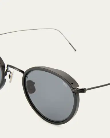 Eyevan Men's 717E Round Acetate-Wrapped Metal Sunglasses | Thumbnail 21 Eyevan Men's 717E Round Acetate-Wrapped Metal Sunglasses | Thumbnail 21
